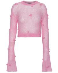 ROTATE BIRGER CHRISTENSEN - Round-Neck Knitwear - Lyst