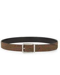 Etro - Accessoires ,Veelkleurig ,Katoen Reversible Paisley Riem - Lyst
