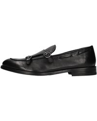 JEROLD WILTON - Double Buckle Leder Loafers - Lyst