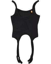 Heron Preston - Zwarte Gestreepte Crop Top - Lyst