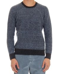 Drumohr - Truien & Vesten ,Blauw ,Wol Zachte Crew Neck Sweater - Lyst