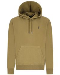Ami Paris - Hoodies & Sweatvesten ,Bruin ,Molleton Tactische Jas - Lyst