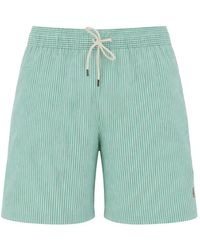 Ralph Lauren - Badmode ,Groen ,Katoen Traveler Classic Zwemshorts - Lyst