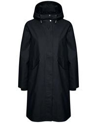 Part Two - Jassen ,Blauw ,Katoen Donkerblauwe Loose-Fit Jas - Lyst