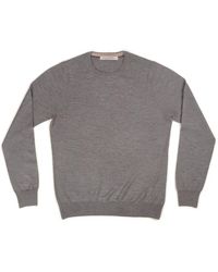 La Fileria - Truien & Vesten ,Grijs ,Polyester Stijlvolle Sweatshirts & Hoodies - Lyst