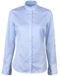 Stenströms - Overhemden ,Blauw ,Katoen Darya Blouse - Lyst