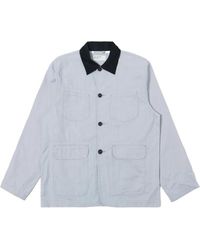Universal Works - Jassen ,Blauw ,Katoen Labour Jacket - Lyst