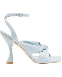 Stuart Weitzman - Schoenen ,Blauw ,Playa Ankle Strap 100 Sandaal - Lyst