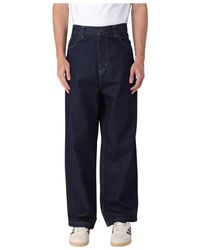 Carhartt - Jeans ,Blauw ,Denim Loose Fit Denim Broek - Lyst