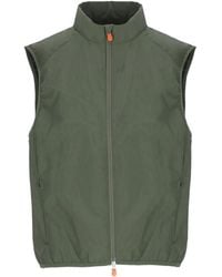 Save The Duck - Grüne Tech Stoff Weste Jacke Herren - Lyst