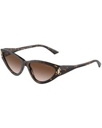 Jimmy Choo - Braune verlaufsgläser sonnenbrille - Lyst