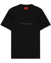 HUGO - Tops ,Zwart ,Katoen Dumeo T-Shirt - Lyst