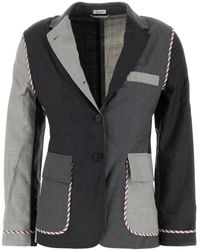 Thom Browne - Stijlvolle Wollen Blazer - Lyst