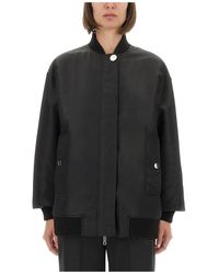 Sportmax - Jassen ,Zwart ,Agape Bomber Jacket - Lyst