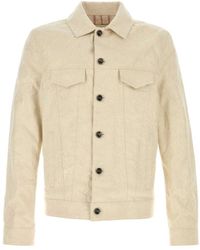 Etro - Jassen ,Denim Jacquard Paisley Denim Jas - Lyst
