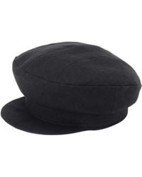 Yohji Yamamoto - Linnen Pet Met Gebogen Klep - Lyst