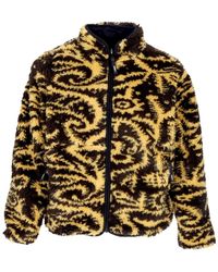 Obey - Jassen ,Bruin ,Polyester Omkeerbare Sherpa Jas Gouden Oogst - Lyst