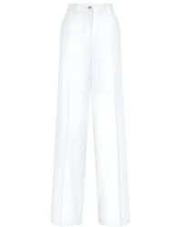 Dolce & Gabbana - Wide Trousers - Lyst