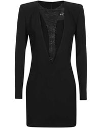 John Richmond - Jurk Met Lange Mouwen En Uitsnijding - Lyst