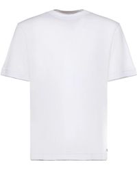 Eleventy - Tops ,Wit ,Katoen M75Tshm 04 T-Shirt - Lyst