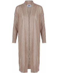 Alpha Studio - Truien & Vesten ,Polyester Lange Cardigan Met Glittereffect - Lyst