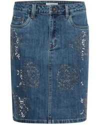 Kaffe - Rokken ,Blauw ,Denim Kacastelia Denim Rok - Lyst