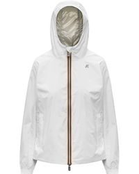 K-Way - Jassen ,Wit ,Nylon Lil Short Jacket - Lyst