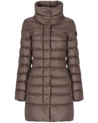 Peuterey - Jassen ,Bruin ,Gewatteerde Lange Donsjas - Lyst
