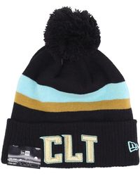KTZ - Accessoires ,Zwart ,Nba City Night Gebreide Beanie Met Pom Pom - Lyst