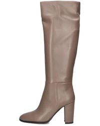 Lina Locchi - Elegante Hohe Stiefel Mit Blockabsatz - Lyst