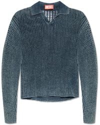 DIESEL - V-Neck Knitwear - Lyst