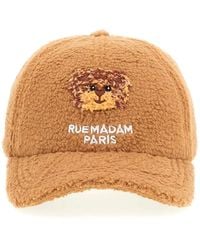 Rue Madam - Faux Fur Logo Hoed Accessoire - Lyst