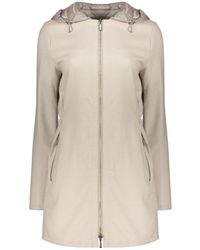 Moorer - Padded Hood Zip-Up Jacke - Lyst