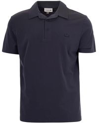 Lacoste - Tops ,Grijs ,Regular Fit Commuter Polo - Lyst