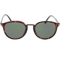 Persol - Klassische ovale sonnenbrille mit typmaschinen-inspirierten details - Lyst