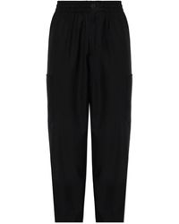 KENZO - Broeken ,Zwart ,Wol Cargo Jog Pants - Lyst