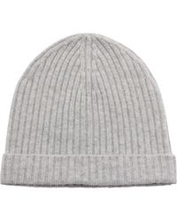Alpha Studio - Kaschmir Beanie Mütze Granit Modell - Lyst