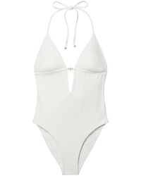 Tory Burch - Badmode ,Wit ,Tie-Back One-Piece - Lyst