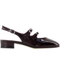 CAREL PARIS - Braune Leder-Pumps Mit Spitzer Zehenpartie - Lyst