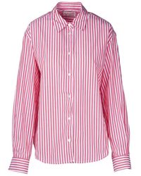 MC2 Saint Barth - Overhemden ,Veelkleurig ,Katoen Meredith Gestreepte Shirt - Lyst