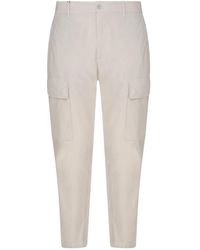 Etro - Broeken ,Katoen Cargo Carrot Broek Met Grote Zakken - Lyst