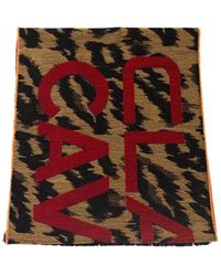 Roberto Cavalli - Sciarpa fantasy logo animalier esotico - Lyst