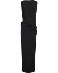 Jacquemus - Elegantes Schwarzes Ärmelloses Langes Kleid - Lyst