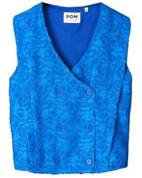 Pom - Ocean Jacquard Top - Lyst
