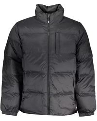 Vans - Giacca in poliestere nera con logo - Lyst