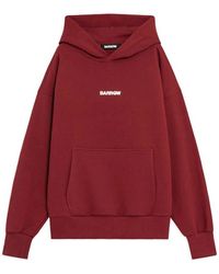 Barrow - Hooded Cotton Sweatshirt - Lyst