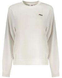 Fila - Hoodies & Sweatvesten ,Wit ,Katoen Lierna Sweatshirt - Lyst