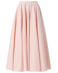 Givenchy - Rokken ,Roze ,Katoen Geplooide Poplin Midi Rok - Lyst
