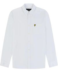 Lyle & Scott - Knopfleinenhemd regular fit - Lyst