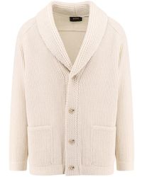 HUGO - Truien & Vesten ,Wit ,Wol Oversize Wol Kasjmier Zijde Vest - Lyst